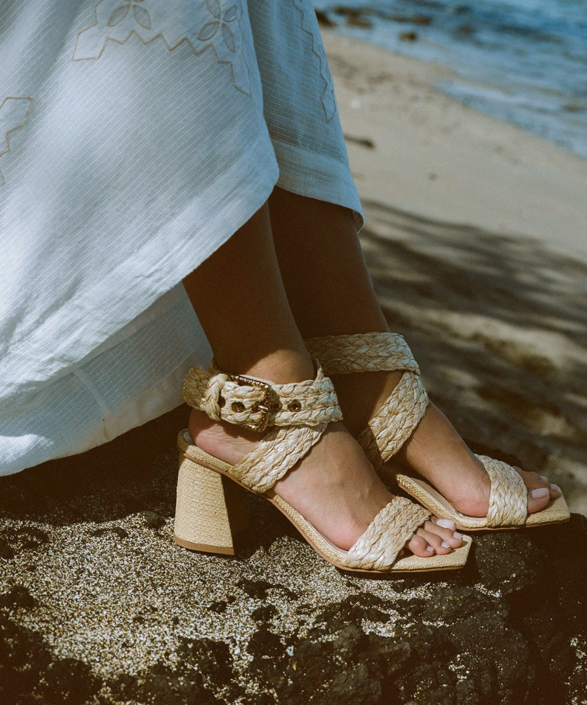 PAYTIN HEELS LT NATURAL RAFFIA 2 PAYTIN HEELS LT NATURAL RAFFIA - Image 2