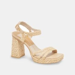 ALYSIA HEELS LT NATURAL RAFFIA -Modish Shoe ALYSIA LTNATRAFFIA 1