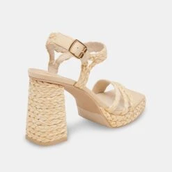 ALYSIA HEELS LT NATURAL RAFFIA -Modish Shoe ALYSIA LTNATRAFFIA 3