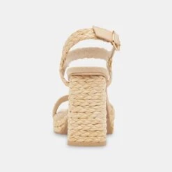 ALYSIA HEELS LT NATURAL RAFFIA -Modish Shoe ALYSIA LTNATRAFFIA 5