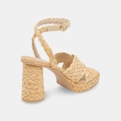 ASALA HEELS LT NATURAL RAFFIA -Modish Shoe ASALA LTNATRAFFIA 3