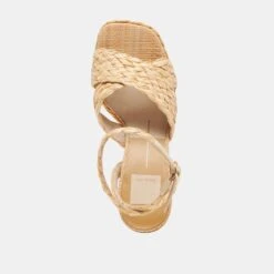 ASALA HEELS LT NATURAL RAFFIA -Modish Shoe ASALA LTNATRAFFIA 6