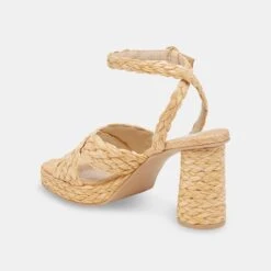 ASALA HEELS LT NATURAL RAFFIA -Modish Shoe ASALA LTNATRAFFIA 9