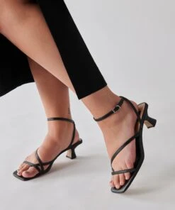 BAYLOR HEELS BLACK LEATHER 16 BAYLOR HEELS BLACK LEATHER -Modish Shoe BAYLOR BLACK LEATHER 2 1