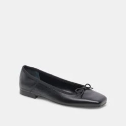 Dolce Vita ANISA BALLET FLATS BLACK LEATHER -Modish Shoe DOLCEVITA FLATS ANISA BLACKLEATHER 01