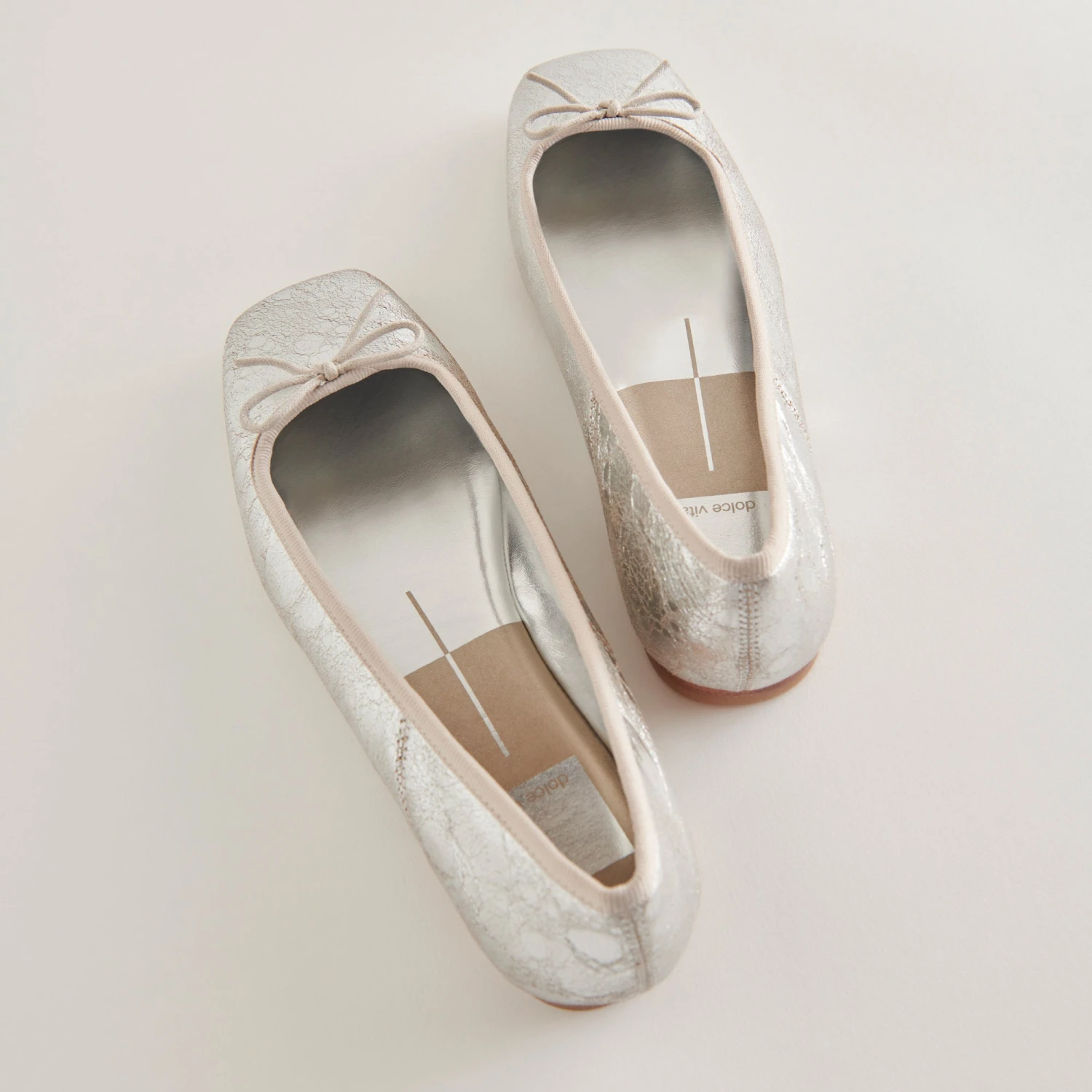 Dolce Vita ANISA BALLET FLATS SILVER DISTRESSED LEATHER 7 Dolce Vita ANISA BALLET FLATS SILVER DISTRESSED LEATHER - Image 7