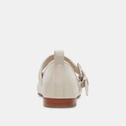 Dolce Vita ARORA BALLET FLATS IVORY CRINKLE PATENT -Modish Shoe DOLCEVITA FLATS ARORA IVORYCRINKLEPATENT 05