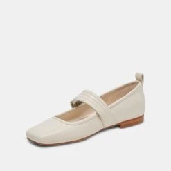 Dolce Vita ARORA BALLET FLATS IVORY CRINKLE PATENT -Modish Shoe DOLCEVITA FLATS ARORA IVORYCRINKLEPATENT 08