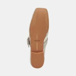 Dolce Vita ARORA BALLET FLATS PLATINUM DISTRESSED LEATHER -Modish Shoe DOLCEVITA FLATS ARORA PLATINUMDISTRESSEDLEATHER 07