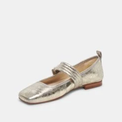 Dolce Vita ARORA BALLET FLATS PLATINUM DISTRESSED LEATHER -Modish Shoe DOLCEVITA FLATS ARORA PLATINUMDISTRESSEDLEATHER 08