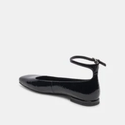 Dolce Vita ASHYA BALLET FLATS MIDNIGHT CRINKLE PATENT -Modish Shoe DOLCEVITA FLATS ASHYA MIDNIGHTCRINKLEPATENT 09