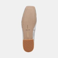 Dolce Vita ASHYA BALLET FLATS SILVER DISTRESSED LEATHER -Modish Shoe DOLCEVITA FLATS ASHYA SILVERDISTRESSEDLEATHER 07