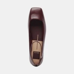 Dolce Vita ASHYA BALLET FLATS WINE CRINKLE PATENT -Modish Shoe DOLCEVITA FLATS ASHYA WINECRINKLEPATENT 06