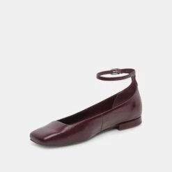 Dolce Vita ASHYA BALLET FLATS WINE CRINKLE PATENT -Modish Shoe DOLCEVITA FLATS ASHYA WINECRINKLEPATENT 08