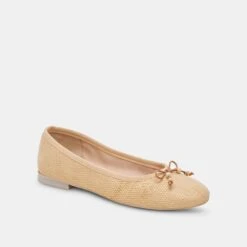 Dolce Vita CACY BALLET FLATS NATURAL RAFFIA -Modish Shoe DOLCEVITA FLATS CACY NATURALRAFFIA 01