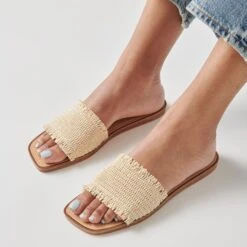 Dolce Vita CANARY SANDALS LT NATURAL RAFFIA 15 Dolce Vita CANARY SANDALS LT NATURAL RAFFIA -Modish Shoe DOLCEVITA FLATS CANARY LTNATURALRAFFIA ONFOOT 4