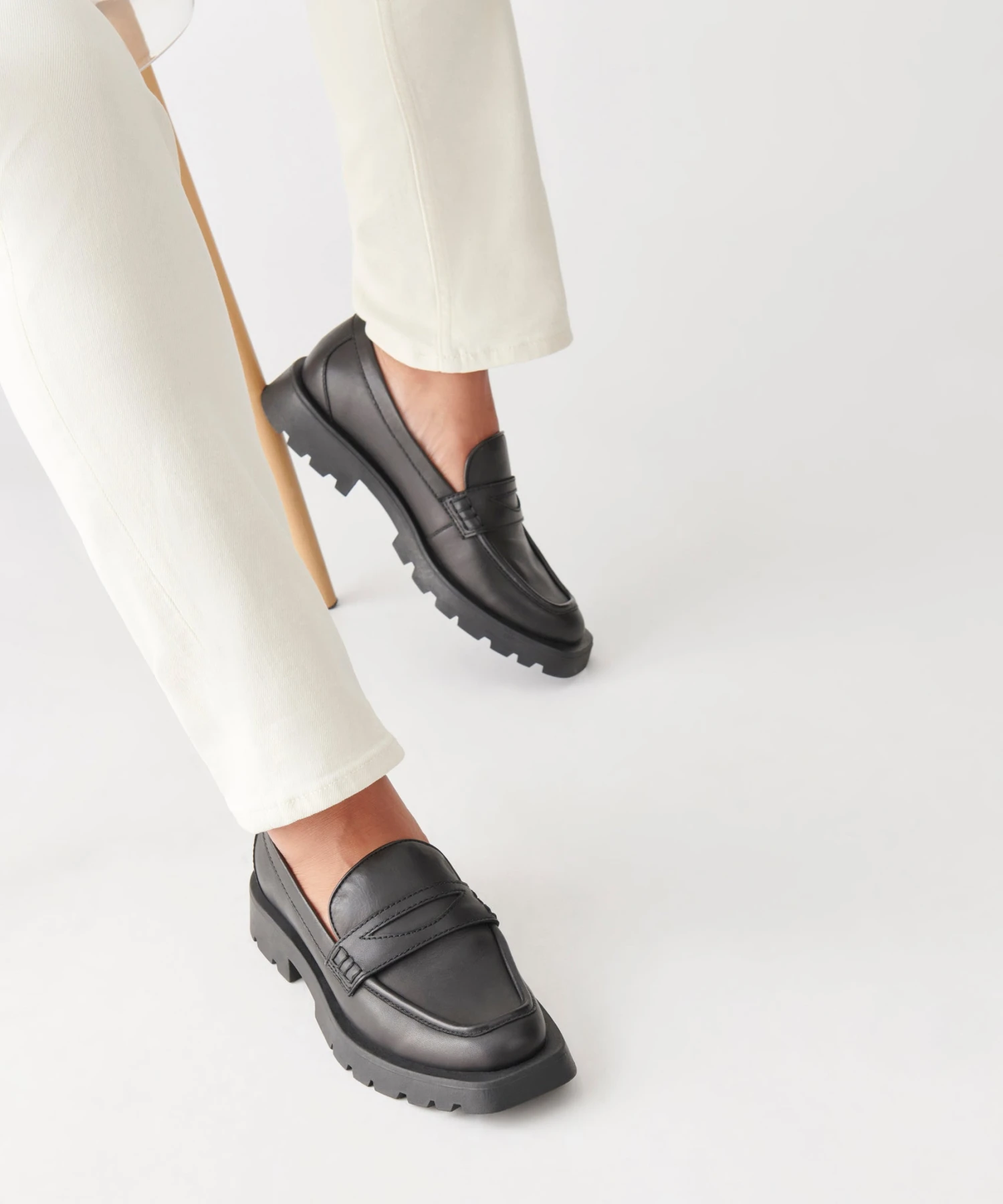 ELIAS FLATS BLACK LEATHER 6 ELIAS FLATS BLACK LEATHER - Image 6