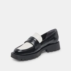 Dolce Vita ELIAS FLATS BLACK WHITE CRINKLE PATENT -Modish Shoe DOLCEVITA FLATS ELIAS BLACKWHITECRINKLEPATENT 08