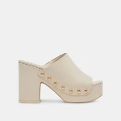 Dolce Vita EMOL HEELS OFF WHITE LEATHER -Modish Shoe DOLCEVITA FLATS EMOL OFFWHITELEATHER 02