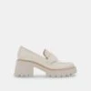 HALONA LOAFERS IVORY LEATHER