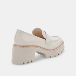 HALONA LOAFERS IVORY LEATHER -Modish Shoe DOLCEVITA FLATS HALONA IVORYLEATHER 03