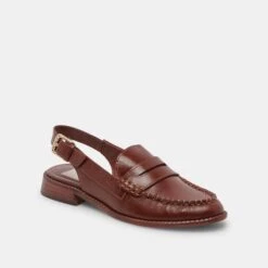 Dolce Vita HARDI LOAFERS BROWN CRINKLE PATENT -Modish Shoe DOLCEVITA FLATS HARDI BROWNCRINKLEPATENT 01