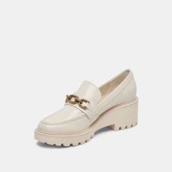 Dolce Vita HARLEN LOAFERS IVORY CRINKLE PATENT -Modish Shoe DOLCEVITA FLATS HARLEN IVORYCRINKLEPATENT 08