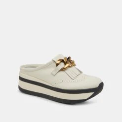 JERRY SNEAKERS WHITE LEATHER -Modish Shoe DOLCEVITA FLATS JERRY WHITELEATHER 01