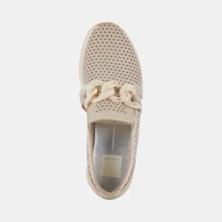 JHENEE PERFORATED SNEAKERS SAND NUBUCK -Modish Shoe DOLCEVITA FLATS JHENEEPERF SANDNUBUCK 06