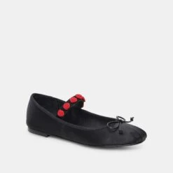 Dolce Vita LILLY BALLET FLATS BLACK MULTI SATIN 14 Dolce Vita LILLY BALLET FLATS BLACK MULTI SATIN -Modish Shoe DOLCEVITA FLATS LILLY BLACKMULTISATIN 01