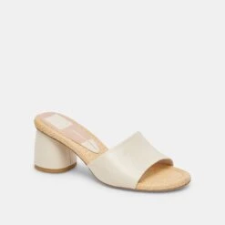Dolce Vita MINNY HEELS IVORY LEATHER -Modish Shoe DOLCEVITA FLATS MINNY IVORYLEATHER 01