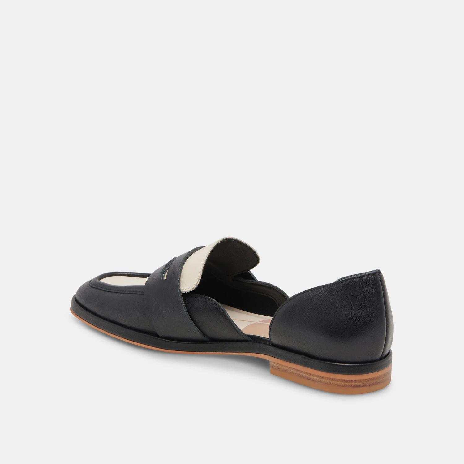 MOYRA FLATS BLACK WHITE LEATHER 5 MOYRA FLATS BLACK WHITE LEATHER - Image 5