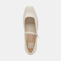 REYES BALLET FLATS IVORY LEATHER -Modish Shoe DOLCEVITA FLATS REYES IVORYLEATHER 06