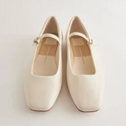 REYES BALLET FLATS IVORY LEATHER -Modish Shoe DOLCEVITA FLATS REYES IVORYLEATHER 1