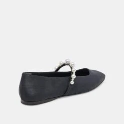 ROXANA PEARL BALLET FLATS ONYX SATIN 11 ROXANA PEARL BALLET FLATS ONYX SATIN -Modish Shoe DOLCEVITA FLATS ROXANA ONYXSATIN 03