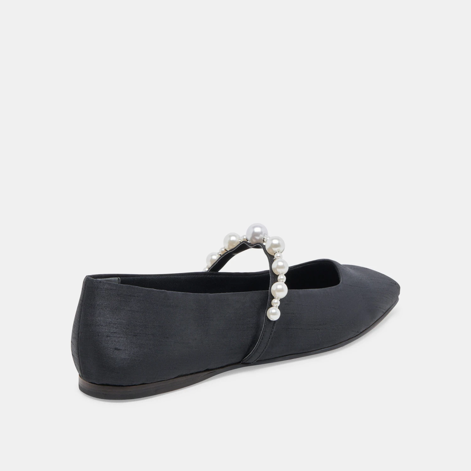 ROXANA PEARL BALLET FLATS ONYX SATIN 3 ROXANA PEARL BALLET FLATS ONYX SATIN - Image 3