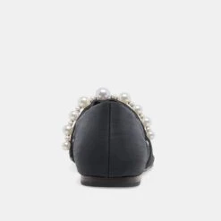 ROXANA PEARL BALLET FLATS ONYX SATIN 15 ROXANA PEARL BALLET FLATS ONYX SATIN -Modish Shoe DOLCEVITA FLATS ROXANA ONYXSATIN 05
