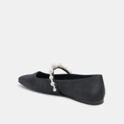 ROXANA PEARL BALLET FLATS ONYX SATIN 13 ROXANA PEARL BALLET FLATS ONYX SATIN -Modish Shoe DOLCEVITA FLATS ROXANA ONYXSATIN 09