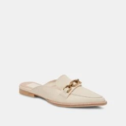 SIDON FLATS IVORY EMBOSSED LEATHER -Modish Shoe DOLCEVITA FLATS SIDON IVORYEMBOSSEDLEATHER 01