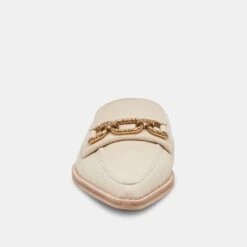 SIDON FLATS IVORY EMBOSSED LEATHER -Modish Shoe DOLCEVITA FLATS SIDON IVORYEMBOSSEDLEATHER 04