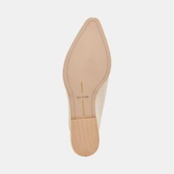 SIDON FLATS IVORY EMBOSSED LEATHER -Modish Shoe DOLCEVITA FLATS SIDON IVORYEMBOSSEDLEATHER 07