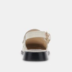 Dolce Vita HARDI LOAFERS IVORY CRINKLE PATENT -Modish Shoe DOLCEVITA FLAT HARDI IVORYCRACKLEDLEATHER 05