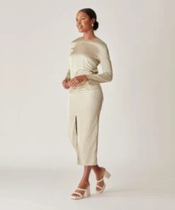 ARIELE HEELS VANILLA PEARLS -Modish Shoe DOLCEVITA HEELS ARIELE VANILLAPEARLS ONFOOT 3