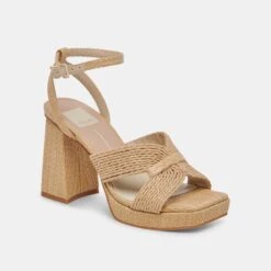 Modish Shoe -Modish Shoe DOLCEVITA HEELS ARIES LTNATURALRAFFIA 01