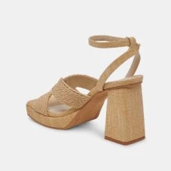 Dolce Vita ARIES HEELS LT NATURAL RAFFIA -Modish Shoe DOLCEVITA HEELS ARIES LTNATURALRAFFIA 09