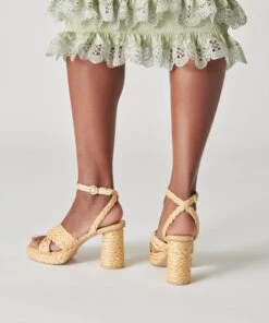 ASALA HEELS LT NATURAL RAFFIA -Modish Shoe DOLCEVITA HEELS ASALA LTNATURALRAFFIA ONFOOT 2