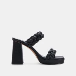 ASHBY WIDE HEELS BLACK STELLA