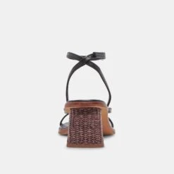 BANITA SANDALS BLACK LEATHER -Modish Shoe DOLCEVITA HEELS BANITA BLACKLEATHER 05