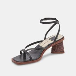 BANITA SANDALS BLACK LEATHER -Modish Shoe DOLCEVITA HEELS BANITA BLACKLEATHER 08