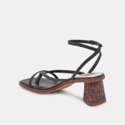BANITA SANDALS BLACK LEATHER -Modish Shoe DOLCEVITA HEELS BANITA BLACKLEATHER 09